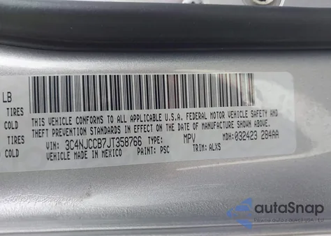 2018 Jeep Compass Limited Fwd из США, поврежденный, VIN 3C4NJCCB7JT358766